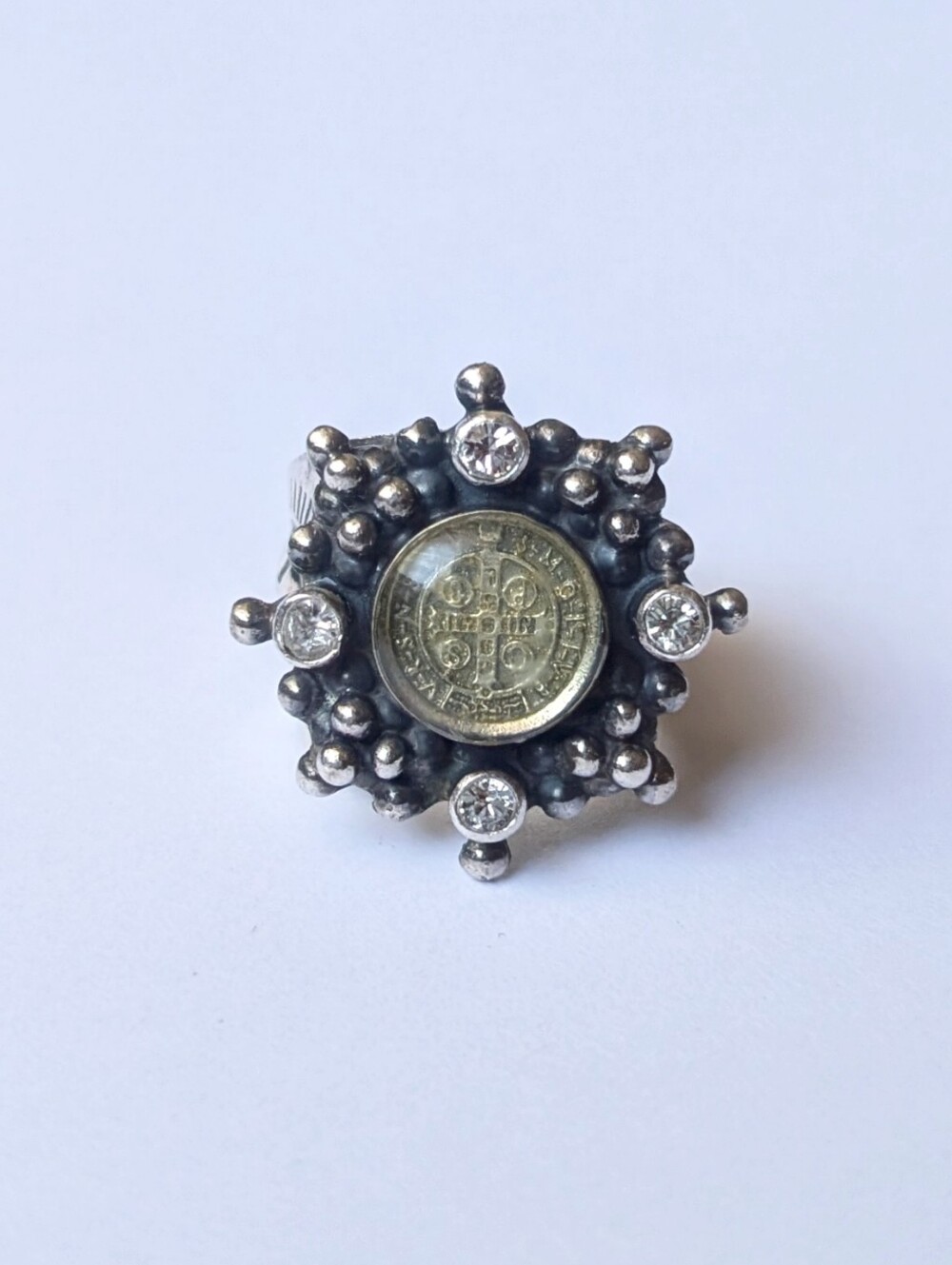 Virgins, Saints, and Angels VSA San Benito cloister ring Size 7 sterling silver - Picture 3 of 5